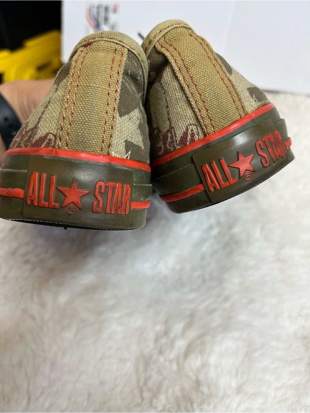 CONVERSE Chuck Taylors Low Shoes "CT Conversations" Mens Sz 4.5 Olive Green Rare - Picture 11 of 14